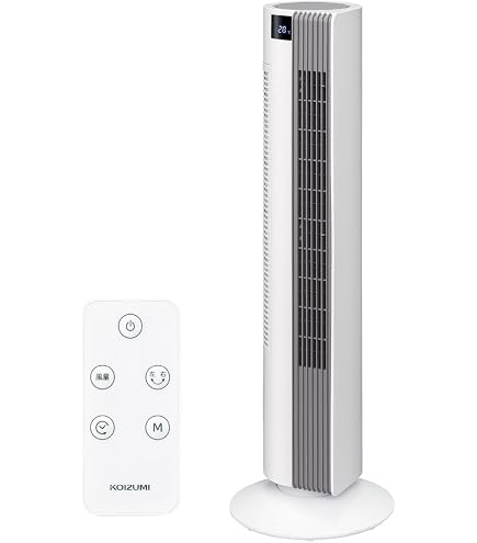 Amazon | コイズミ 扇風機 タワーファン DCモーター 風量10段階